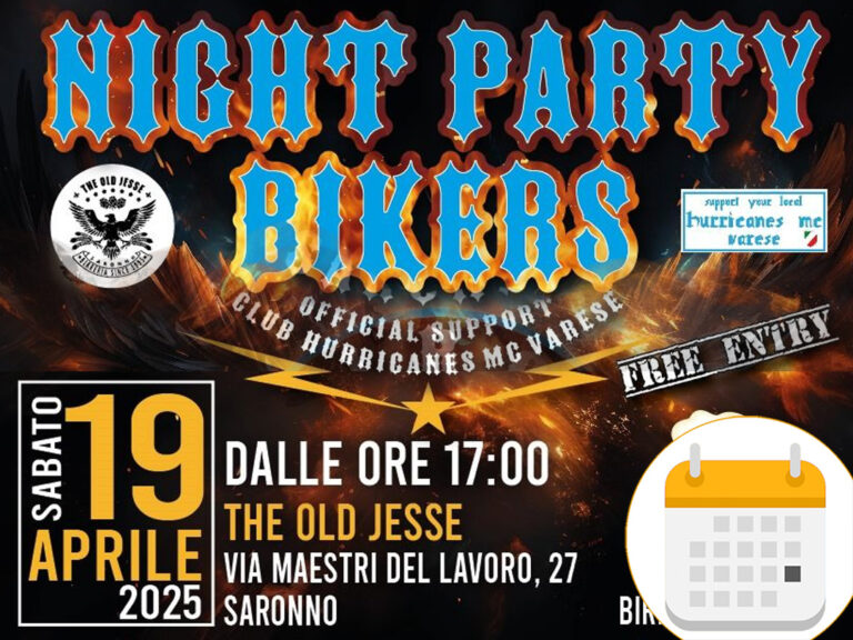 Scopri di più sull'articolo Night Party Bikers 2025 – The Old Jesse